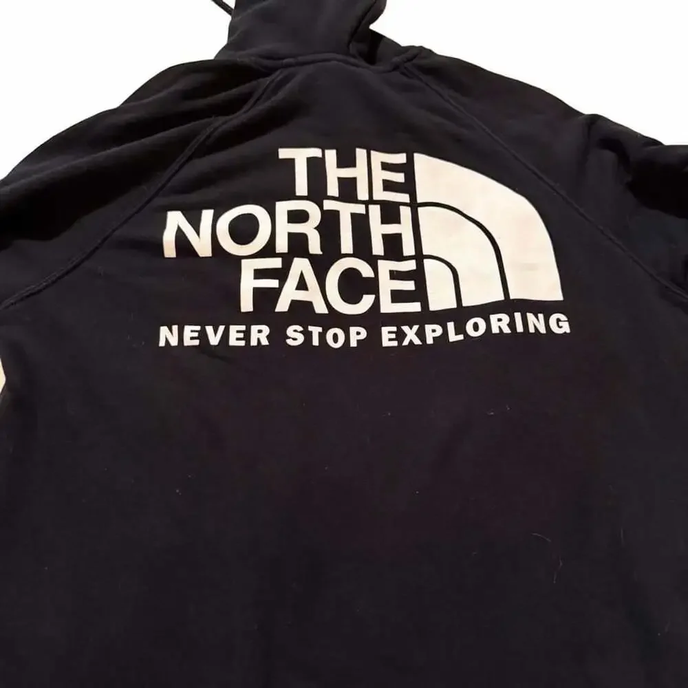 The North Face Black Fleece Pullover Hoodie Big Back Logo Size Small S